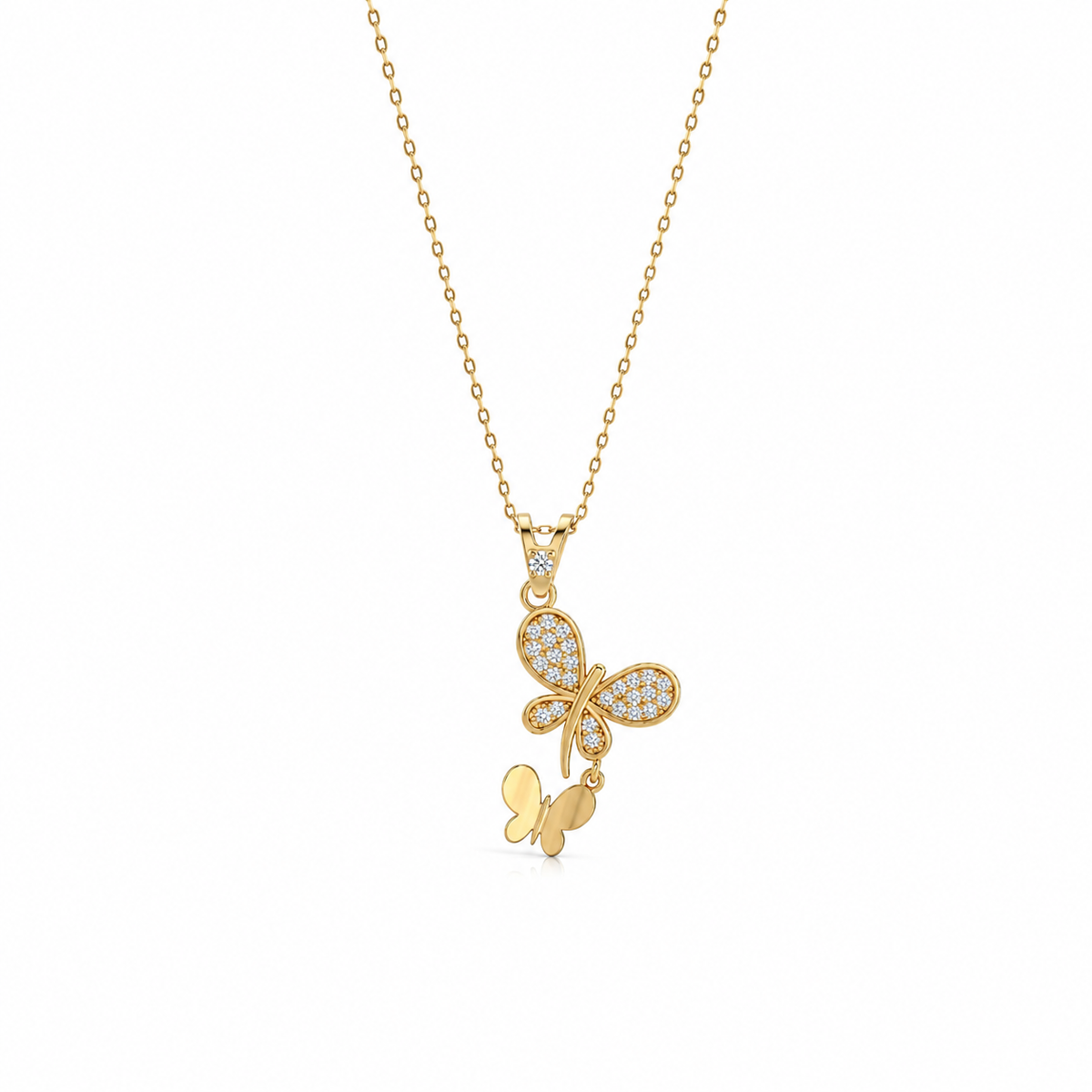 SORS Özel Tasarım Baby Butterfly Taşlı Kolye