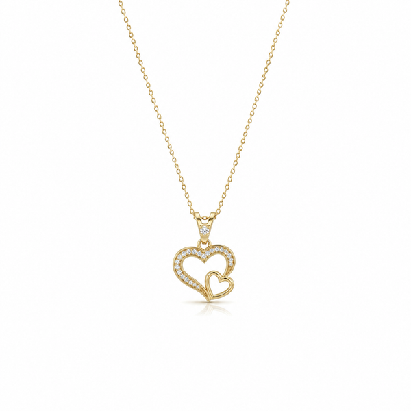 SORS Özel Tasarım Altın Baby Heart Taşlı Kolye