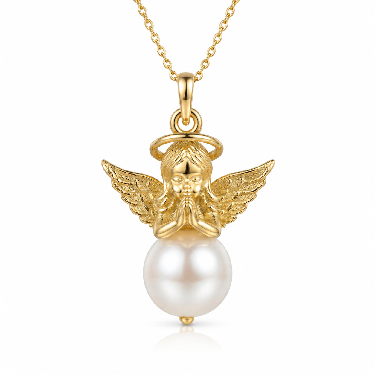 SORS Özel Tasarım Pearl Angel İncili Kolye