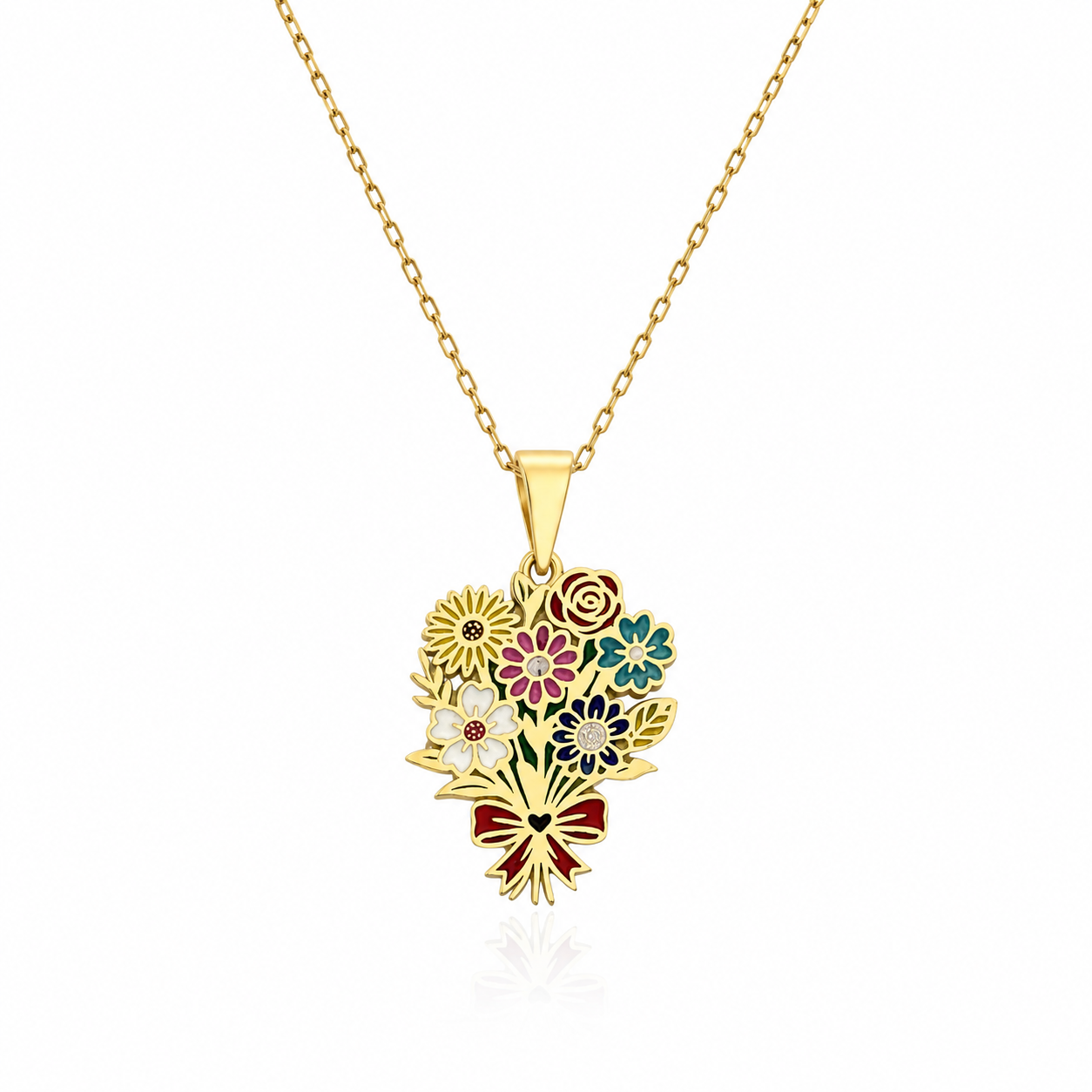 SORS Özel Tasarım Blossom Bouquet Çiçekli Kolye