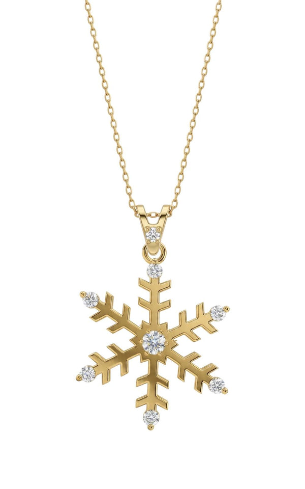 SORS Özel Tasarım Crystal Snow Taşlı Kolye