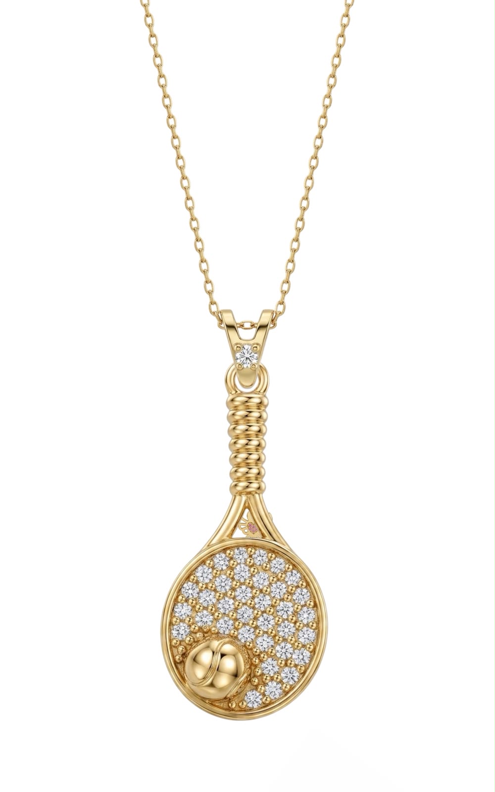 SORS Özel Tasarım Golden Tennis Taşlı Kolye
