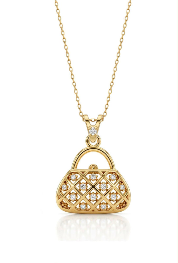 SORS Özel Tasarım Luxe Bag Taşlı Kolye