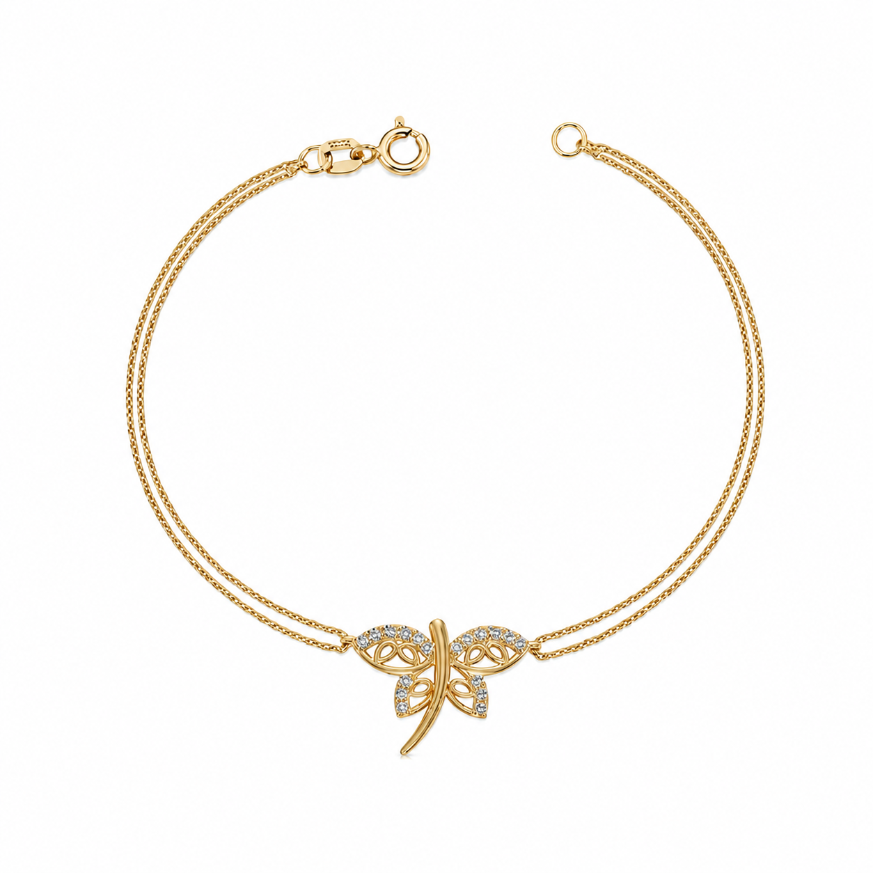 SORS Özel Tasarım Altın Royal Dragonfly Bileklik