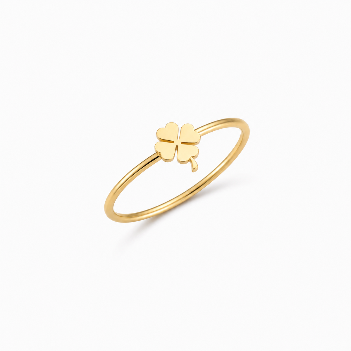 SORS Özel Tasarım Altın Lucky Clover Yüzük