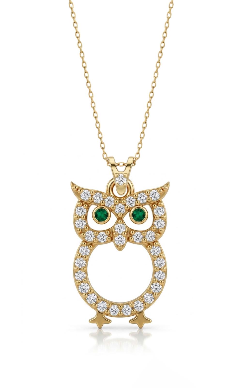 SORS Özel Tasarım Shiny Owl Taşlı Kolye