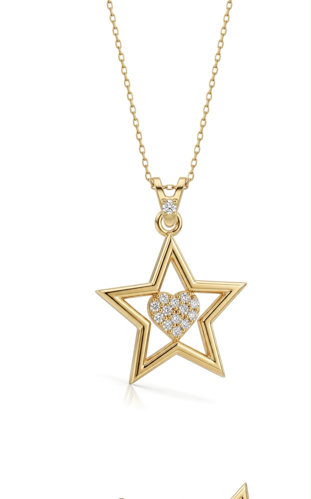 SORS Özel Tasarım Love Star Taşlı Kolye