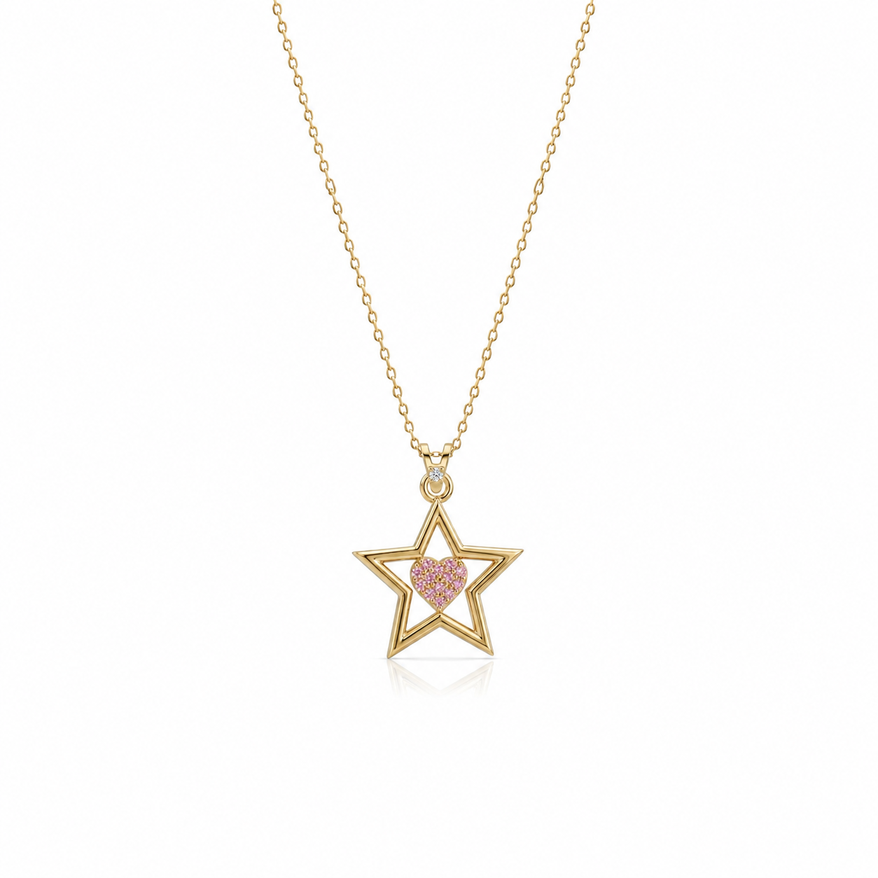 SORS Özel Tasarım Love Star Taşlı Kolye