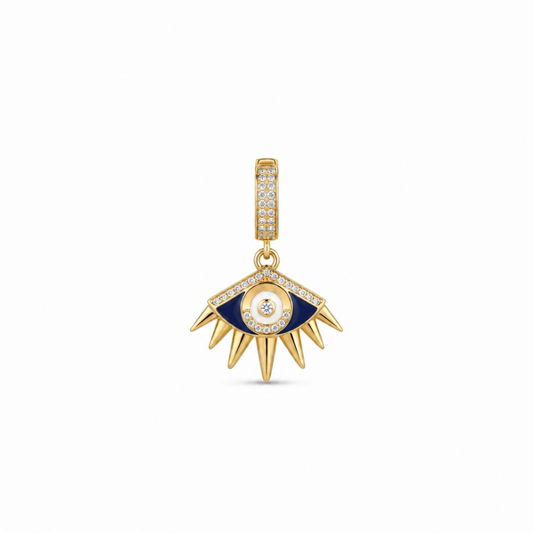 SORS Özel Tasarım Altın Blue Wish Charm