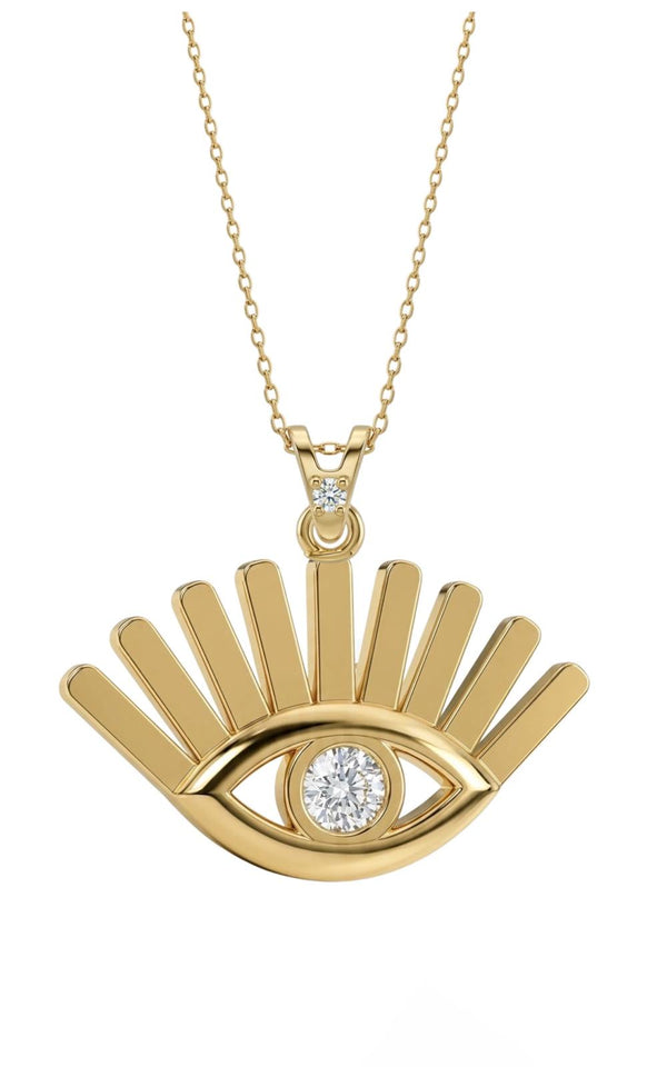 SORS Özel Tasarım Altın Look Charm Kolye