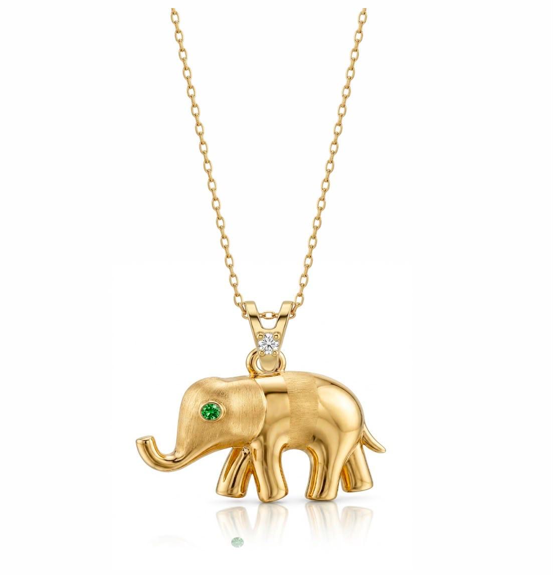 SORS Özel Tasarım Altın Golden Elephant Kolye