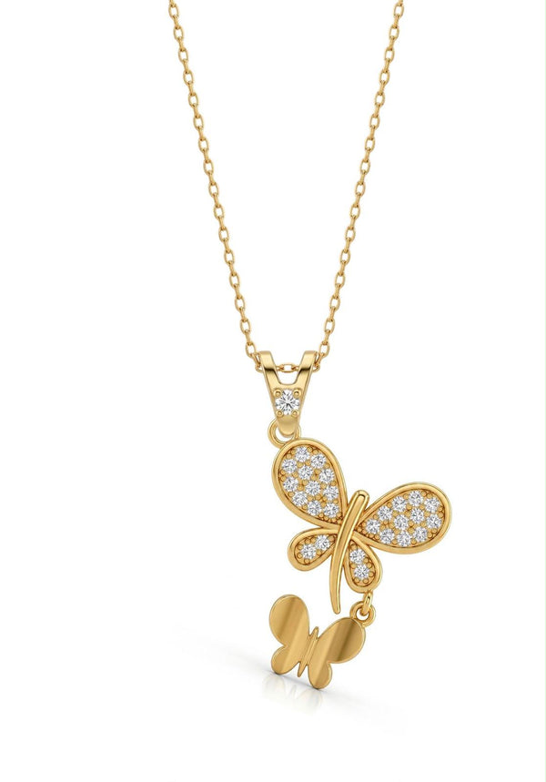 SORS Özel Tasarım Baby Butterfly Taşlı Kolye