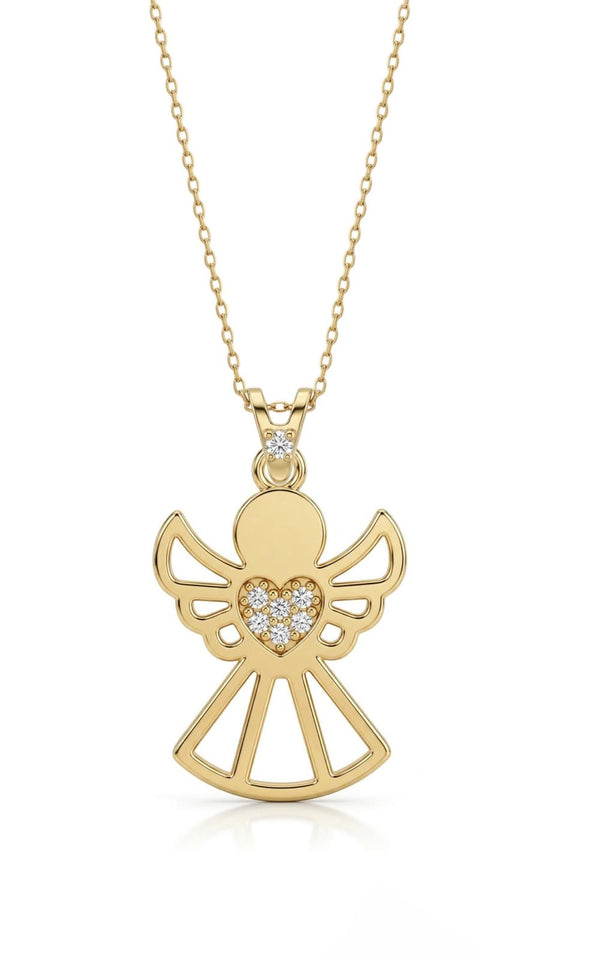 SORS Özel Tasarım Altın Pure Angel Kolye
