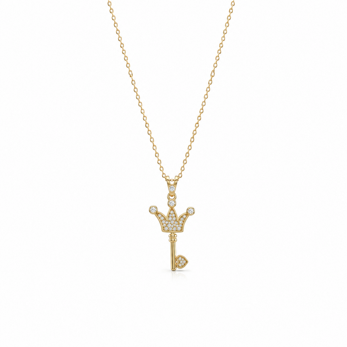 SORS Özel Tasarım Altın Royal Key Kolye