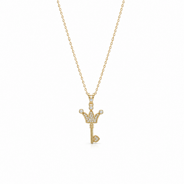 SORS Özel Tasarım Altın Royal Key Kolye